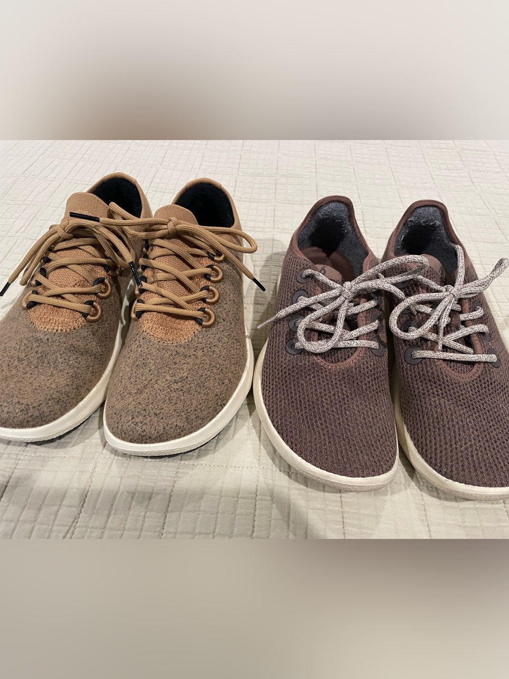 2 Pairs Allbirds Women’s Size 9 Tree Runners + Wool Dasher 2 Brown Tan